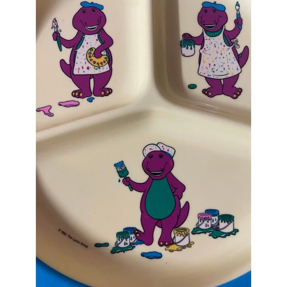 Vintage 1992 Barney Kid’s Plate